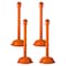 Mr. Chain Safety Orange HD Stowable Stanchion, 6PK 93612-4 - alternate 1